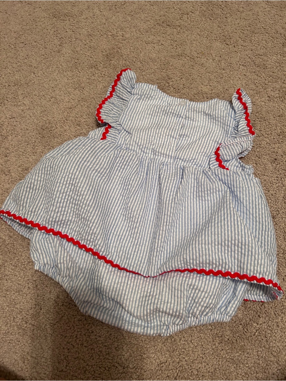 Sticky Fish American Flag Bubble 12-18mo - Picture 5 of 5